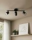Lampa sufitowa Beliani Lampa spot 3-punktowa NYANDO Metal Czarny 2