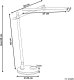 Lampka biurkowa Beliani srebrna  (664552 Bel) 2