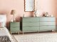 Beliani Szafka nocna 2 szuflady WALPOLE Zielony 4