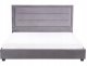 Beliani Łóżko wodne Welur ROUEN 180 x 200 cm Ciemnoszary 4