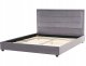 Beliani Łóżko wodne Welur ROUEN 180 x 200 cm Ciemnoszary 6