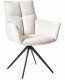 Beliani Krzesło do jadalni Obrotowy CORBIE Złamana biel 1