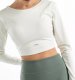 FITANU Damska koszulka z długim rękawem Fitanu FIJI W marshmallow rozmiar XL 6
