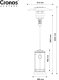 Cronos Parasol grzewczy gazowy FSD-A-XX Ogrzewacz tarsowy Piramida 13kW 14
