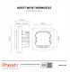heat it Termostat Heatit WiFi6 White RAL 9003 Wi-Fi Thermostat 3600W 16A 9