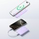 Powerbank Baseus Powerbank indukcyjny 10000mAh 22.5W MagSafe z kablem USB-C 20V/3A 0.3m - fioletowy Powerbank indukcyjny 10000mAh 22.5W MagSafe z kablem USB-C 20V/3A 0.3m - fioletowy 10