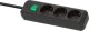 Brennenstuhl EXT CORD 1152300025 1.5M 3V BLACK 1