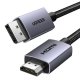 Kabel Ugreen DisplayPort (DP) wtyczka - wtyczka HDMI jednokierunkowa 4K@30Hz 1m czarny DP125 UGREEN 2