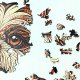 Mruu&Pruu Puzzle Drewniane Shih Tzu Uroczy Piesek 400 el. 3 mm Układanka drewniana 4