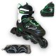 Rolki Muuwmi Muuwmi Adjustable Children's Inline Skates Size 33-36 (green/black, including protector set size S) 1