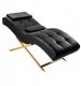Activeshop Fotel zabiegowy do rzęs Sillon Alba czarny ze złotą podstawą 1