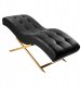 Activeshop Fotel zabiegowy do rzęs Sillon Alba czarny ze złotą podstawą 2