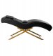 Activeshop Fotel zabiegowy do rzęs Sillon Alba czarny ze złotą podstawą 3
