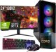 Komputer Adronix PC Gamer Exper I7 32GB DDR4 1TB SSD RTX 5060 Monitor 24' 180Hz 1