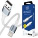 Kabel USB 3MK USB-A - USB-C 1 m Biały (3MK17772) 1
