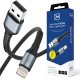 Kabel USB 3MK USB-A - USB-C 2 m Czarno-szary (3MK17773) 1