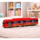 LeanToys Metro Pociąg City Express Otwierane Drzwi Światła Dźwięki Czerwony 3