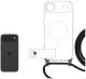 Fixed MagPure Neck do MagSafe do iPhone Air, przezroczyste z czarną smyczką 2