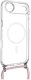 Fixed MagPure Neck do MagSafe do iPhone Air, przezroczyste z różową smyczką 1