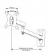 Art REGULOWANY OBROTOWY UCHWYT WIESZAK MONITOR telewizor 13-27 CALE 3