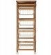 5five Wózek kuchenny ACACIA z 4 koszami, 89 cm 13