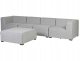 Beliani Zestaw ogrodowy modułowy 4-osobowy jasnoszary AREZZO 5