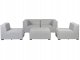 Beliani Zestaw ogrodowy modułowy 4-osobowy jasnoszary AREZZO 6