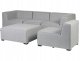 Beliani Zestaw ogrodowy modułowy 4-osobowy jasnoszary AREZZO 8