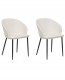 Beliani Zestaw 2 krzeseł jasnobeżowy MASON 1