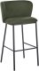 Beliani Krzesło barowe Ciemnozielony MINA 4