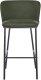 Beliani Krzesło barowe Ciemnozielony MINA 5