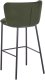 Beliani Krzesło barowe Ciemnozielony MINA 6