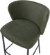 Beliani Krzesło barowe Ciemnozielony MINA 7