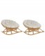 Beliani Zestaw 2 foteli bujanych ORVIETO 1