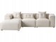 Beliani Narożnik dla 3 osób DOLVA Jasnobeżowy Prawostronny 1