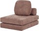 Beliani Sofa rozkładana jednoosobowa OLDEN Brązowy 6