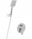 Zestaw prysznicowy Beliani Zestaw prysznicowy podtynkowy z deszczownicą GUARATUBA Srebrny 4