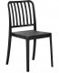 Beliani Zestaw 4 krzeseł ogrodowych SERSALE Czarny 4