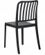 Beliani Zestaw 4 krzeseł ogrodowych SERSALE Czarny 6