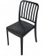 Beliani Zestaw 4 krzeseł ogrodowych SERSALE Czarny 7