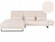 Beliani Narożnik dla 4 osób IKAST Sztruks Beżowy Prawostronny 1