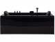 Wanna Beliani Wanna narożna z hydromasażem LED VARADERO Lewostronny 183 x 90 cm Czarny 1