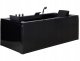 Wanna Beliani Wanna narożna z hydromasażem LED VARADERO Lewostronny 183 x 90 cm Czarny 4