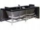 Wanna Beliani Wanna narożna z hydromasażem LED VARADERO Lewostronny 183 x 90 cm Czarny 6