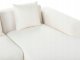 Beliani Narożnik dla 4 osób LUNGO Boucle Biały Lewostronny 9