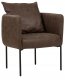 Beliani Fotel MALMOS Ciemnobrązowy 1