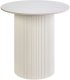 Beliani Stolik pomocniczy LEONA Ceramika Jasnobeżowy 1