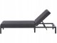 Beliani Leżak ogrodowy LARIANO Metal Grafitowy 5