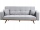 Beliani Sofa rozkładana dla 3 osób HJULBY Szary 1