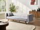 Beliani Sofa rozkładana dla 3 osób HJULBY Szary 4